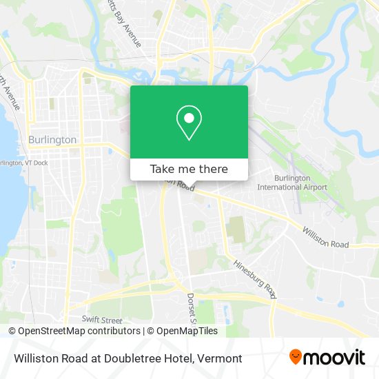 Williston Road at Doubletree Hotel map
