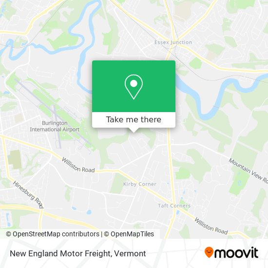 New England Motor Freight map