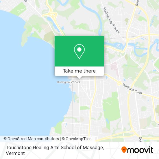Touchstone Healing Arts School of Massage map