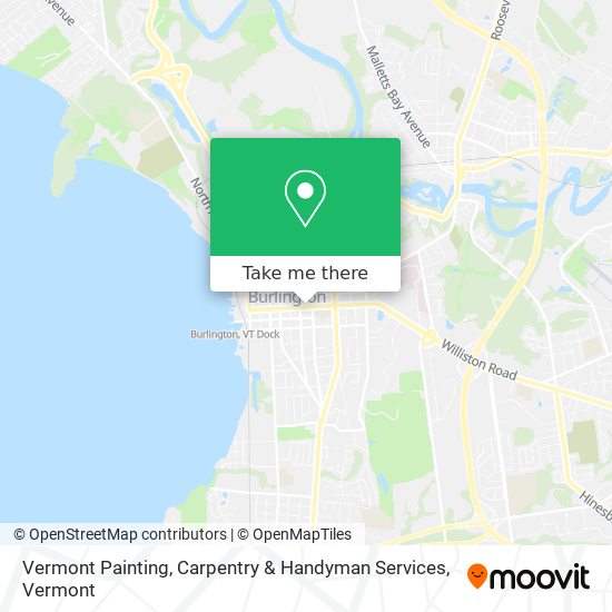 Vermont Painting, Carpentry & Handyman Services map