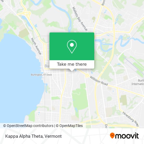 Kappa Alpha Theta map