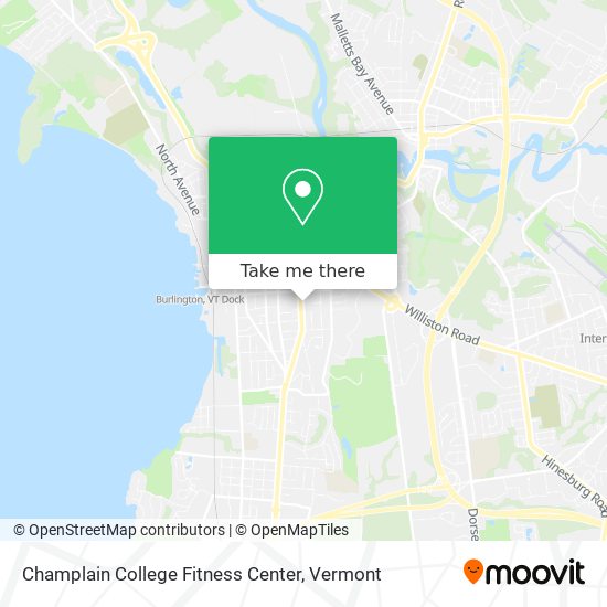 Mapa de Champlain College Fitness Center