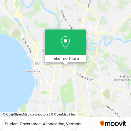 Student Government Association map