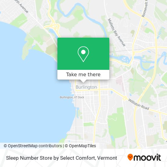 Mapa de Sleep Number Store by Select Comfort
