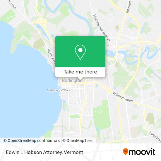 Edwin L Hobson Attorney map