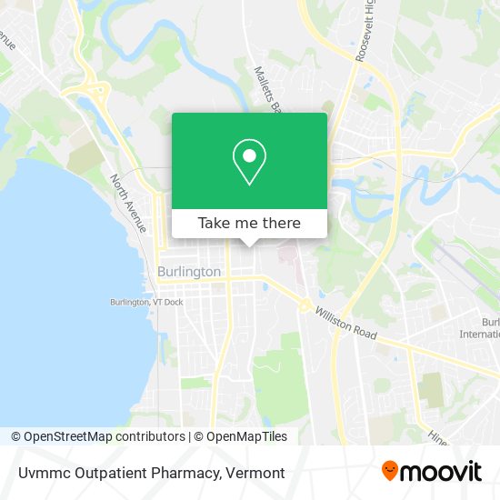 Uvmmc Outpatient Pharmacy map