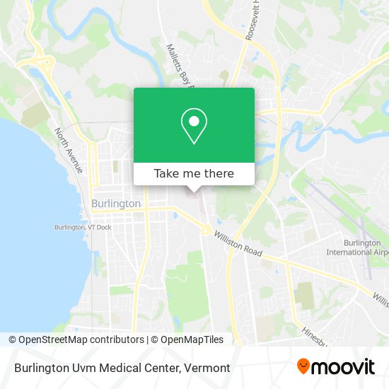 Burlington Uvm Medical Center map