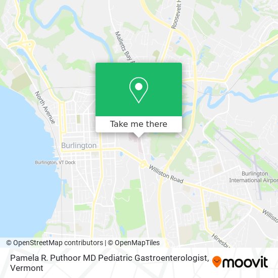 Pamela R. Puthoor MD Pediatric Gastroenterologist map
