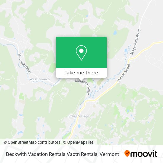 Beckwith Vacation Rentals Vactn Rentals map