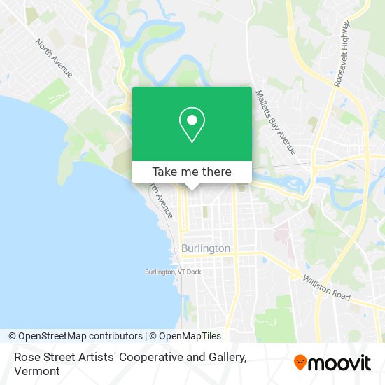 Rose Street Artists' Cooperative and Gallery map