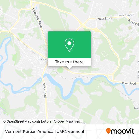 Vermont Korean American UMC map
