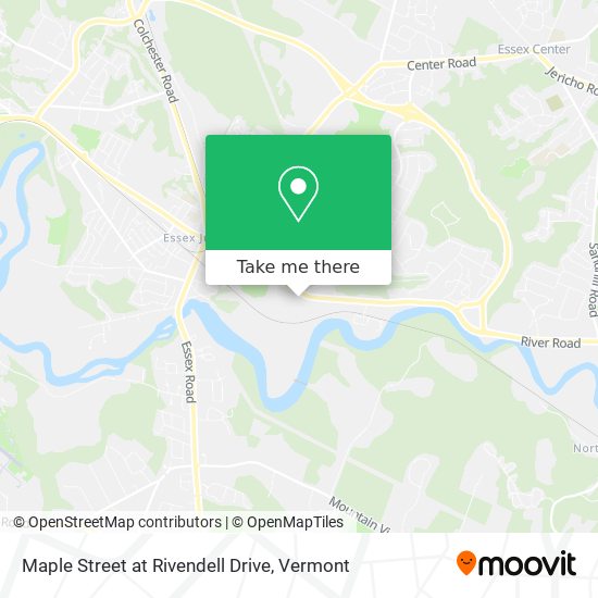 Maple Street at Rivendell Drive map