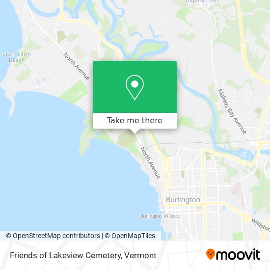 Friends of Lakeview Cemetery map