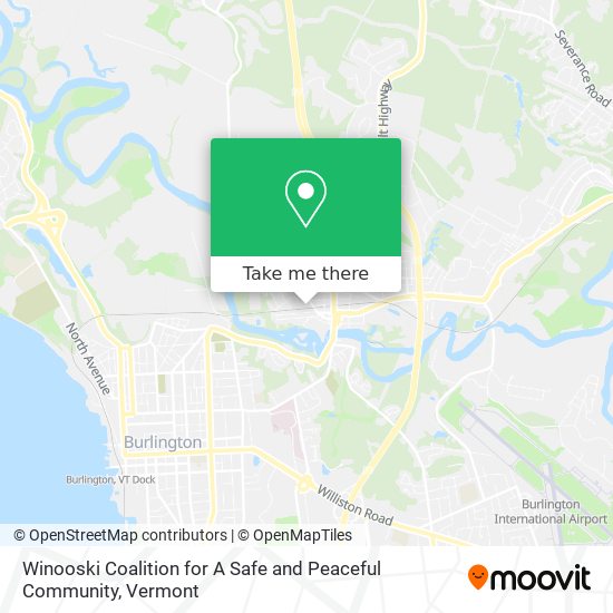 Winooski Coalition for A Safe and Peaceful Community map