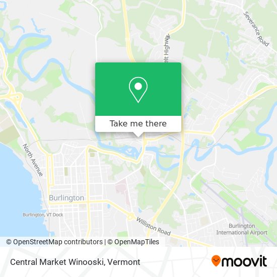 Mapa de Central Market Winooski