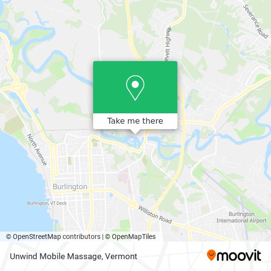 Unwind Mobile Massage map