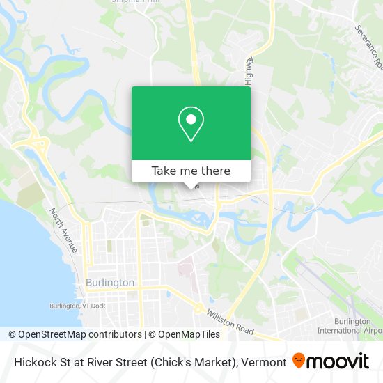 Hickock St at River Street (Chick's Market) map