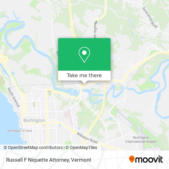 Russell F Niquette Attorney map