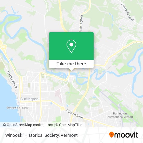 Mapa de Winooski Historical Society