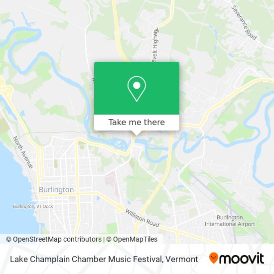 Mapa de Lake Champlain Chamber Music Festival