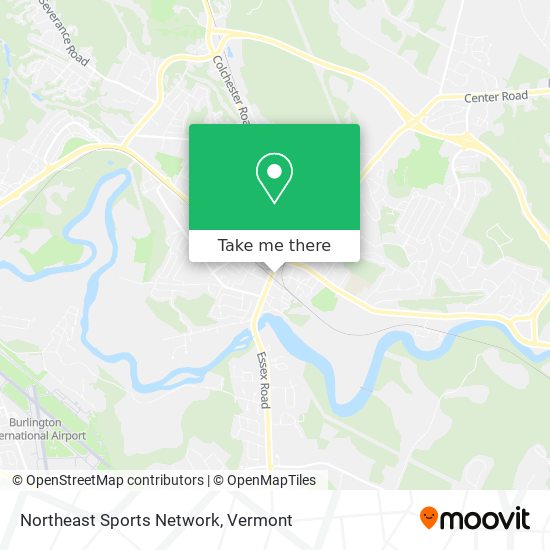 Mapa de Northeast Sports Network