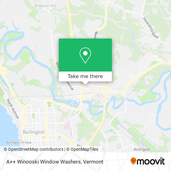 Mapa de A++ Winooski Window Washers