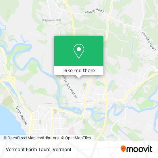 Vermont Farm Tours map