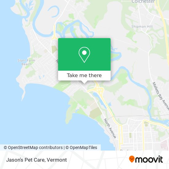 Jason's Pet Care map