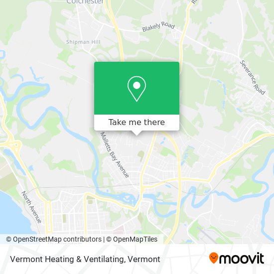 Vermont Heating & Ventilating map