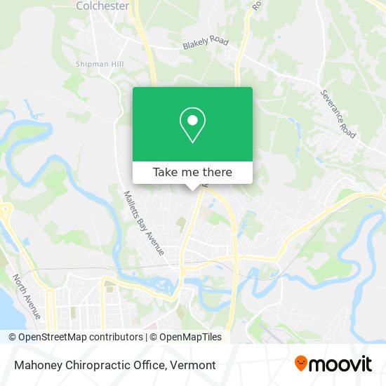 Mapa de Mahoney Chiropractic Office