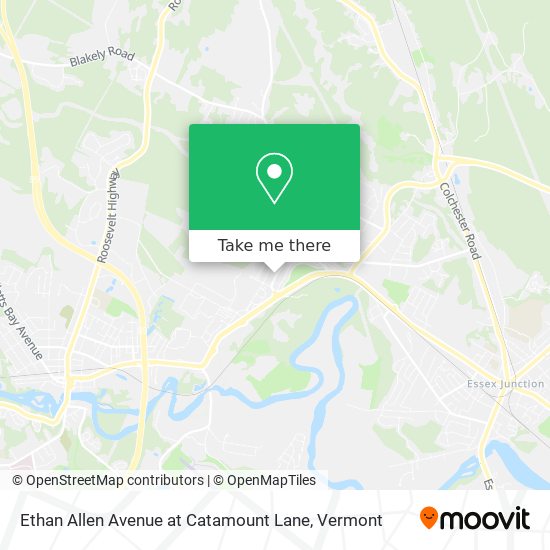 Ethan Allen Avenue at Catamount Lane map