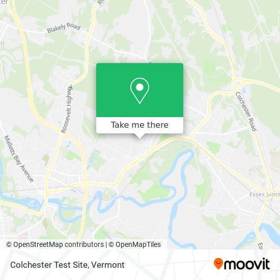 Mapa de Colchester Test Site