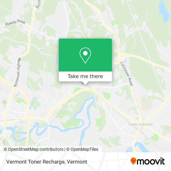 Mapa de Vermont Toner Recharge