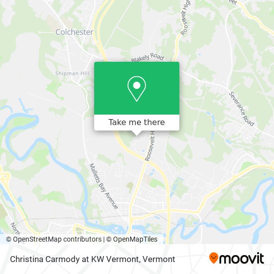 Christina Carmody at KW Vermont map