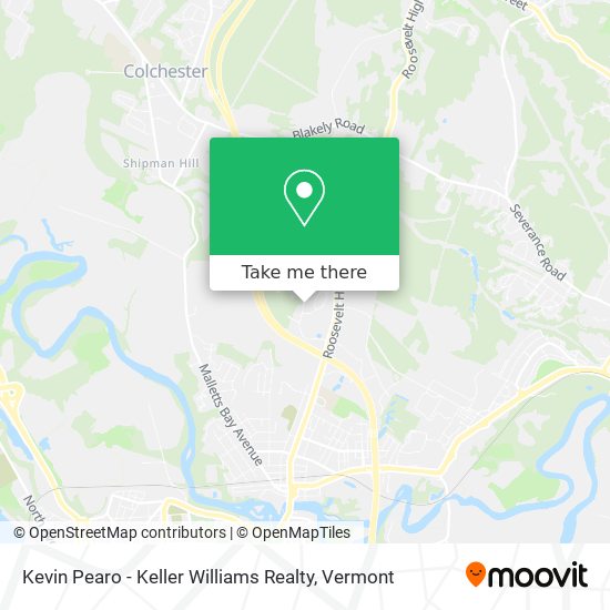 Mapa de Kevin Pearo - Keller Williams Realty