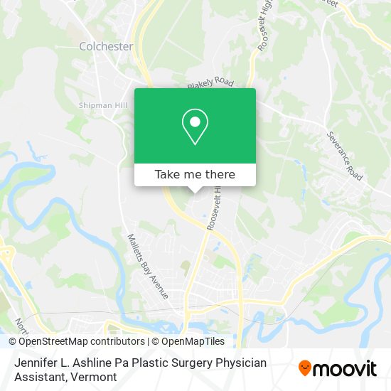 Mapa de Jennifer L. Ashline Pa Plastic Surgery Physician Assistant