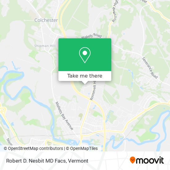 Mapa de Robert D. Nesbit MD Facs
