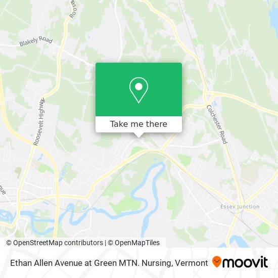 Mapa de Ethan Allen Avenue at Green MTN. Nursing