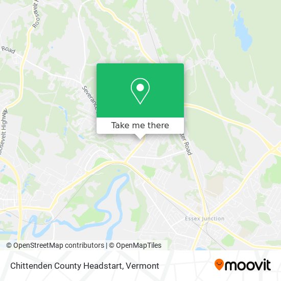 Chittenden County Headstart map