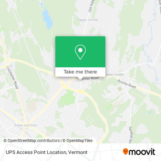 UPS Access Point Location map