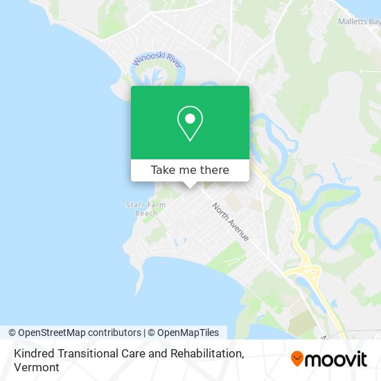 Kindred Transitional Care and Rehabilitation map