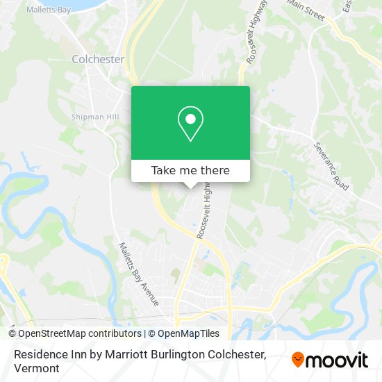 Mapa de Residence Inn by Marriott Burlington Colchester