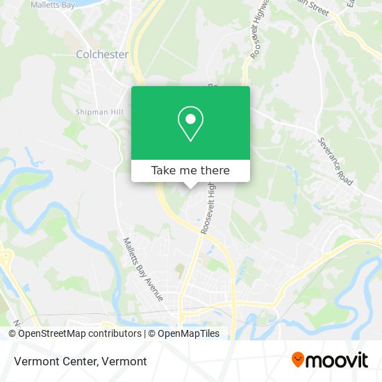 Vermont Center map