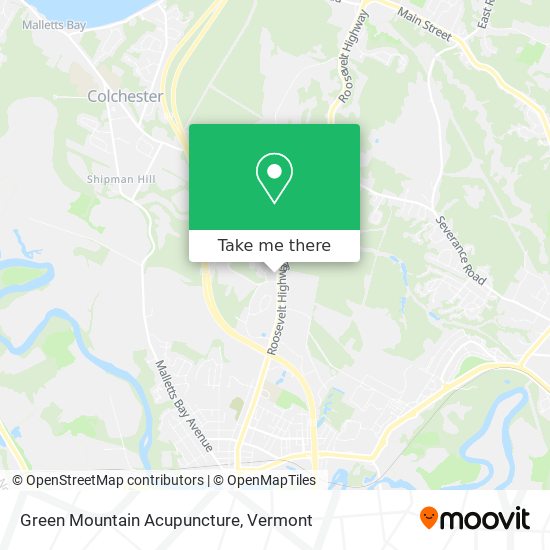 Green Mountain Acupuncture map