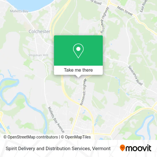 Spirit Delivery and Distribution Services map