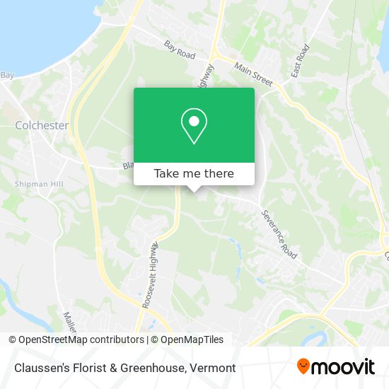Claussen's Florist & Greenhouse map