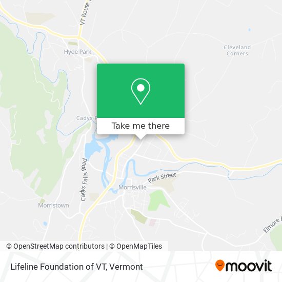 Lifeline Foundation of VT map