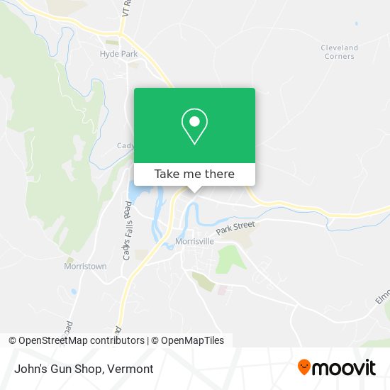 John's Gun Shop map