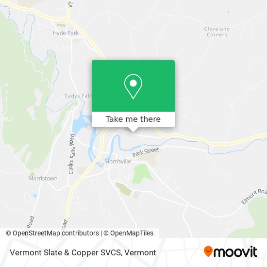 Mapa de Vermont Slate & Copper SVCS