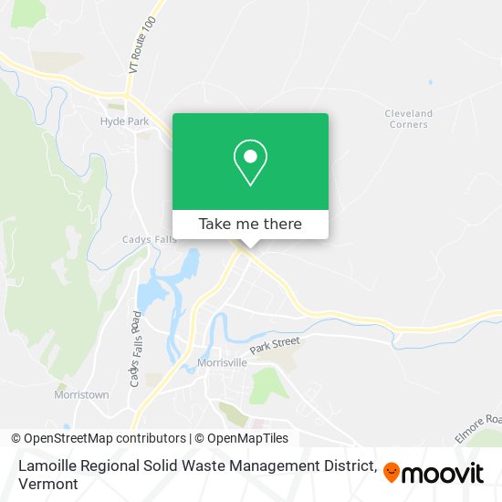 Lamoille Regional Solid Waste Management District map